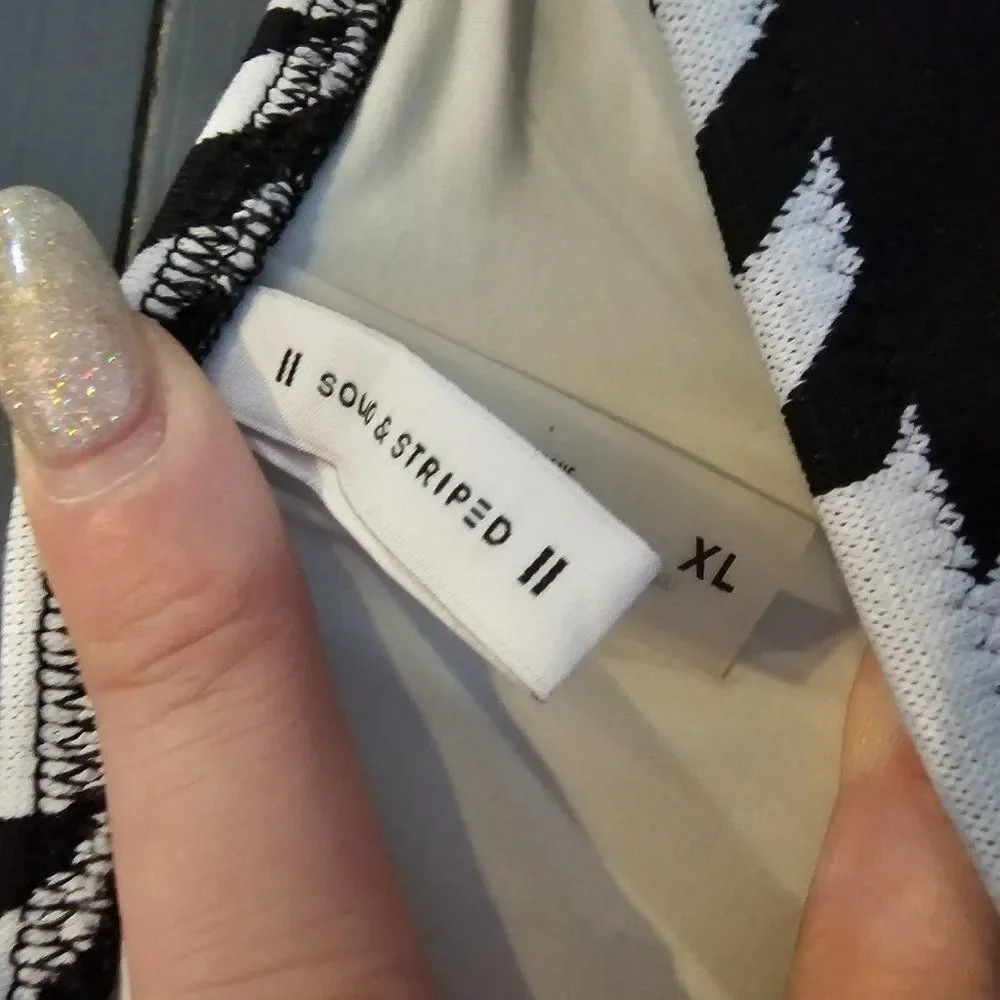 Solid & Striped Women's Black Gingham The Eva Bikini Bottom Size XL - Picture 7 of 12